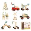 Wooden Diy Nut Combination Creative Screw Toy For Children Educational Building Blocks Puzzle Game