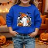 Kid's Halloween Print Hoodie Relaxed Fit Long Sleeve Pullover for Boys and Girls