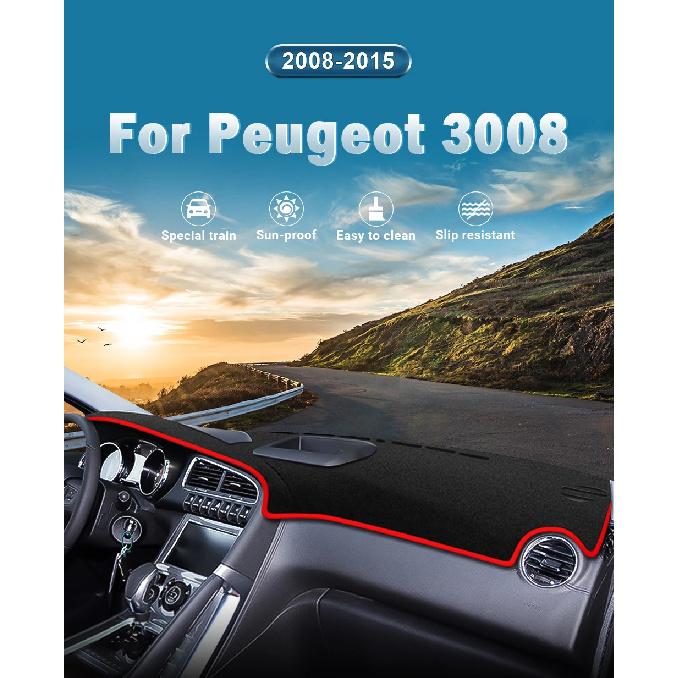For Peugeot 3008 2008 2009 2010 2011 2012 2013 2014 2015 Car Dashboard Cover Sun Shade Avoid Light Mat Anti-UV Pad Accessories