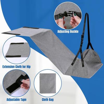 Airplane Foot Hammock Length Adjustable Wide Platform Base Foot Rest Portable Office Under-Desk Feet Relaxing Hammock Travel Essentials