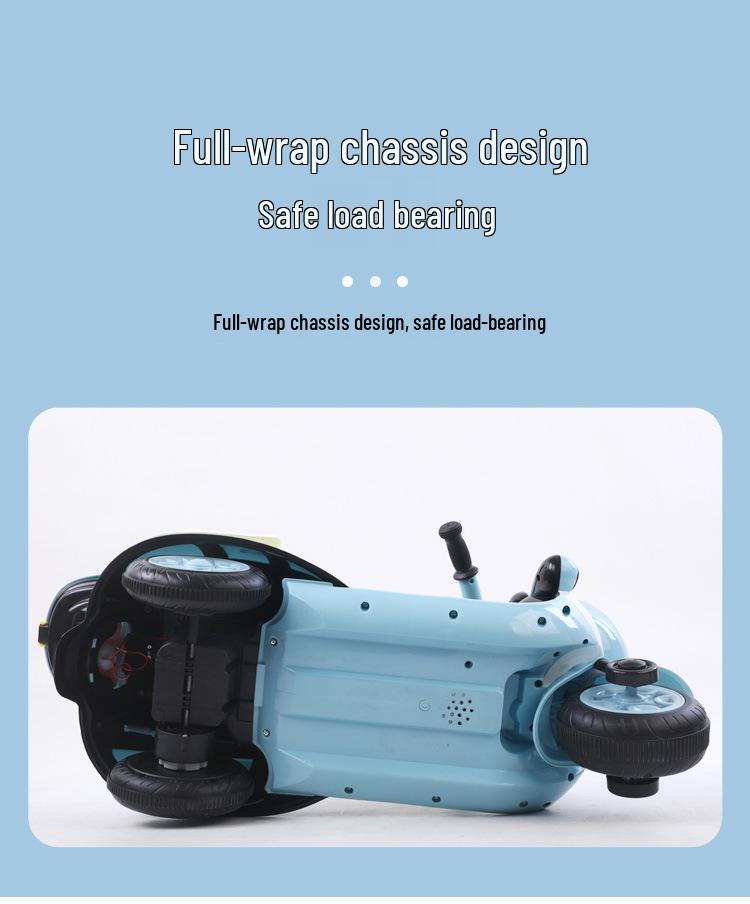 Rechargeable Children's Electric Motorcycle Tricycle: Panda Design for Boys & Girls