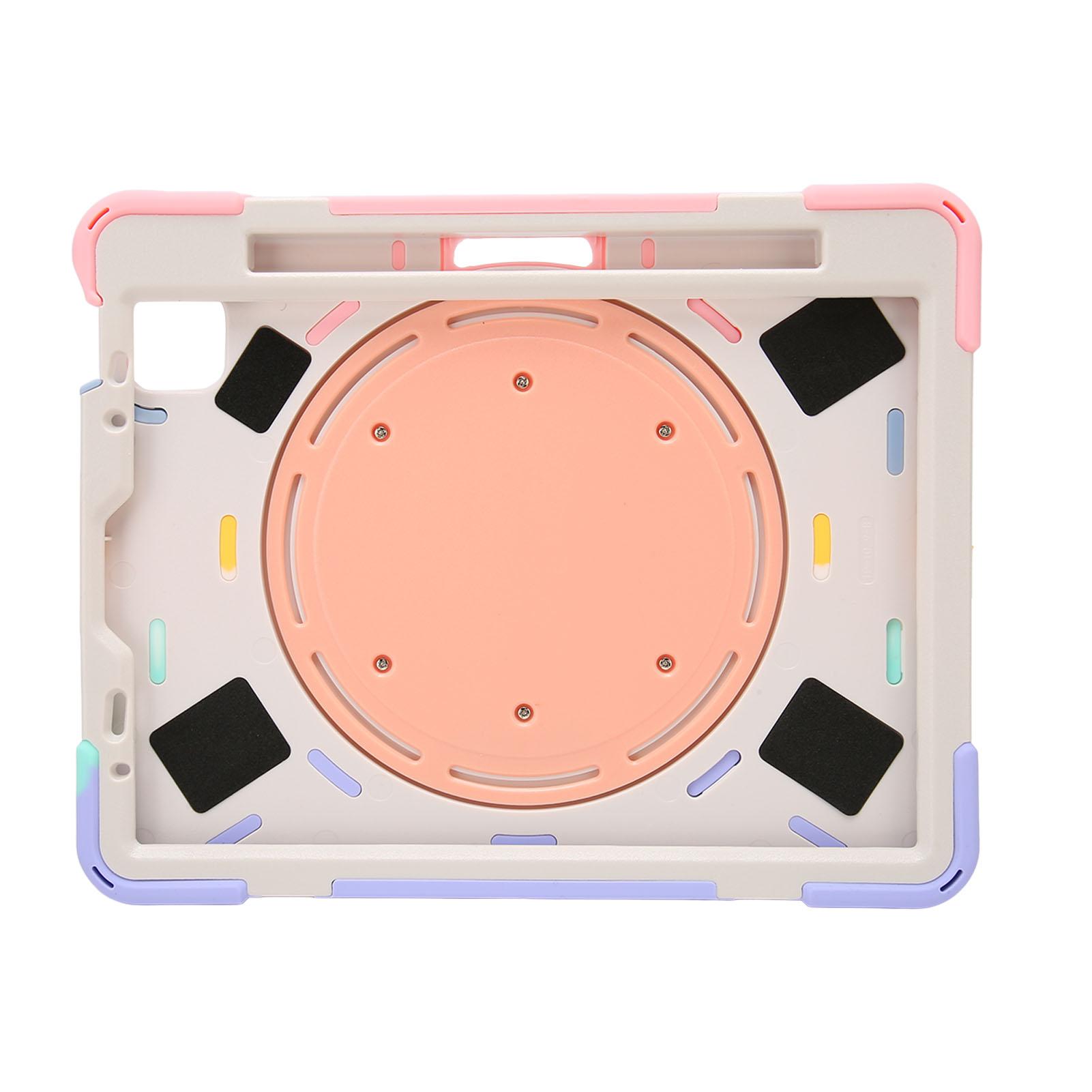 

Чехол для планшета Силиконовый Жесткий ПК Точные вырезы Регулируемый ремешок Слот для карандаша Чехол для планшета IOS Air 4 розовый