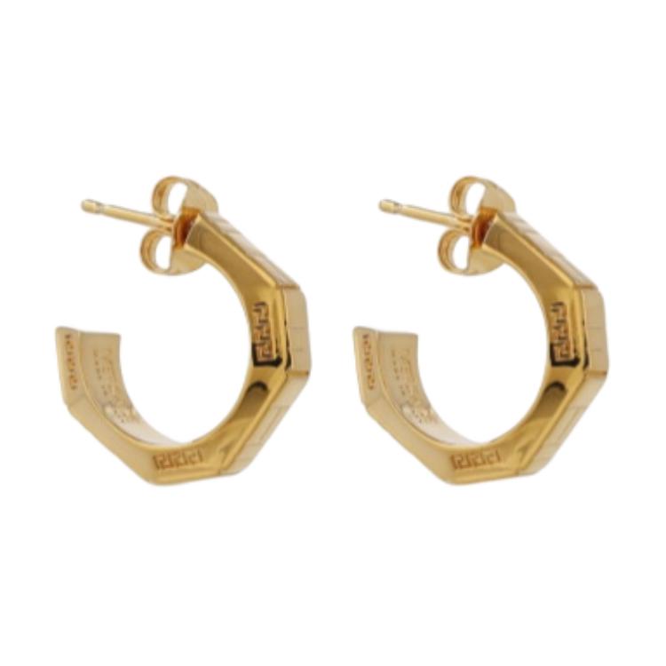 Versace Logo Design Metal Earrings Women earrings Gold 79I-P41026 F,Gold