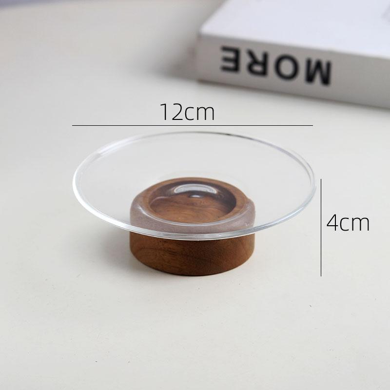 Glass Fruit Plate High Footed Dessert Plate Pastry Plates Snack Bowl Candy Dish Display Stand Cake Stand Dried Fruit Plates Tray