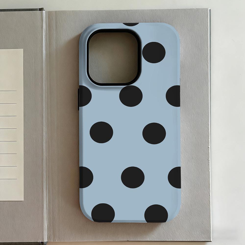 

Роскошный чехол для телефона в горошек в стиле Y2K для iPhone 17 16e 16 15 14 13 12 11 X XS XR XSMAX 7 8 Air Pro Max Plus Роскошный двухслойный iPhone 11