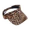 Korean Style Leopard Print Sun Hat Anti-UV Empty Top Sun Protection Hat Peaked Cap Curved Brim Women Sunshade Hat Outdoor