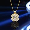 Luxury Moissanite 1-Carat Pendant Necklace in S925 Sterling Silver