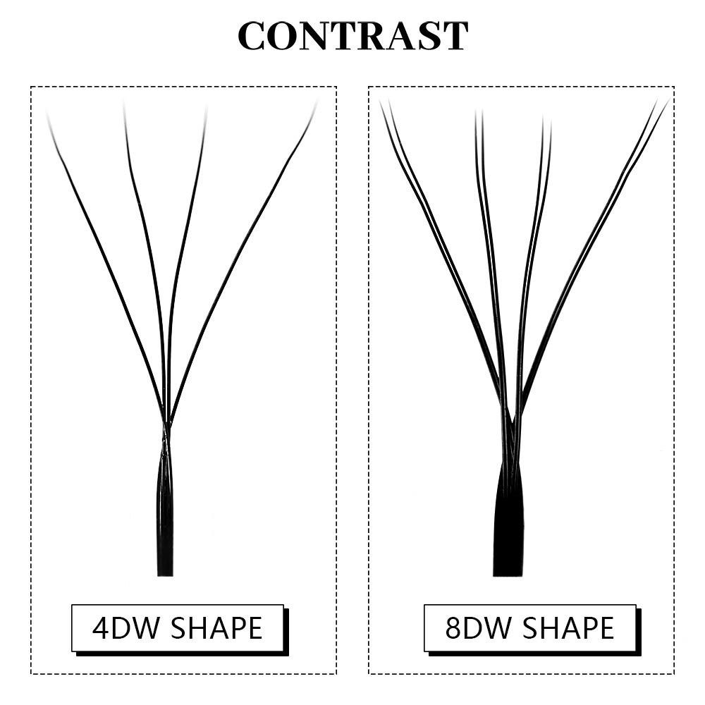 Befer 8d W Shape Eyelashes Extension Volume 8d Supplies For Eyelash Extensions High Quality Natural False Cilios 8d Lashes C/D