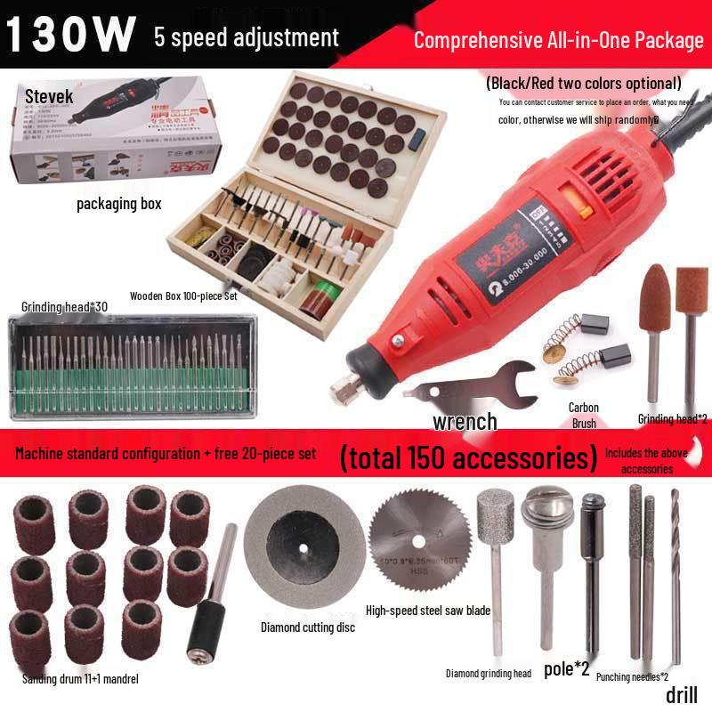 Copper Electric Grinder Pen for Wood, Jade, and Root Carving – Miniature Electric Drill and Grinding Tool