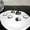 Niche Heavy Industry Dark Exaggerated Fashion Couple Ring Female Cold Wind Advanced Sense Personality Retro Index Finger Ring