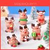 Charming Resin Christmas Reindeer Gift Box Diy Mini Landscape Decoration