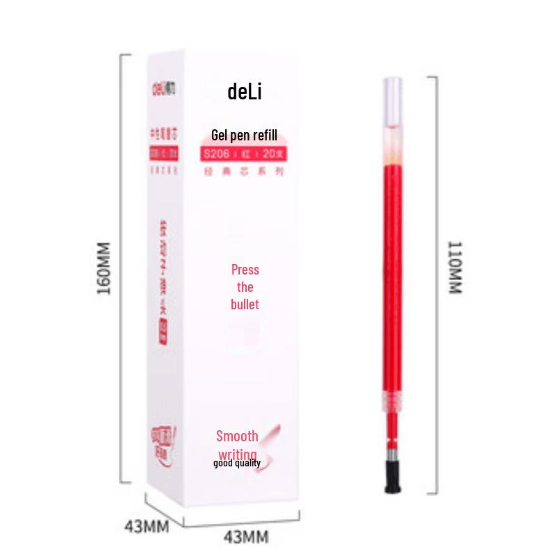 Deli S206 Retractable Gel Pen Refill