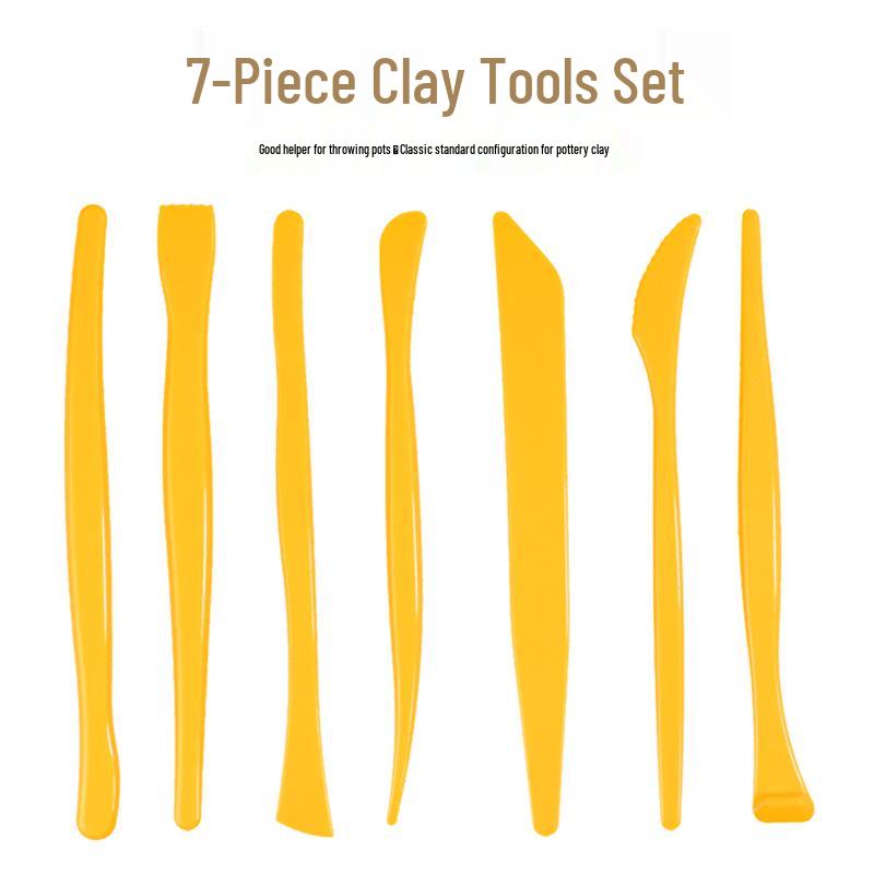DIY Clay Sculpture Carving Tools Set: 5/6/7/8-Piece Double-headed Pottery Wheel Tools Clay Tool Set