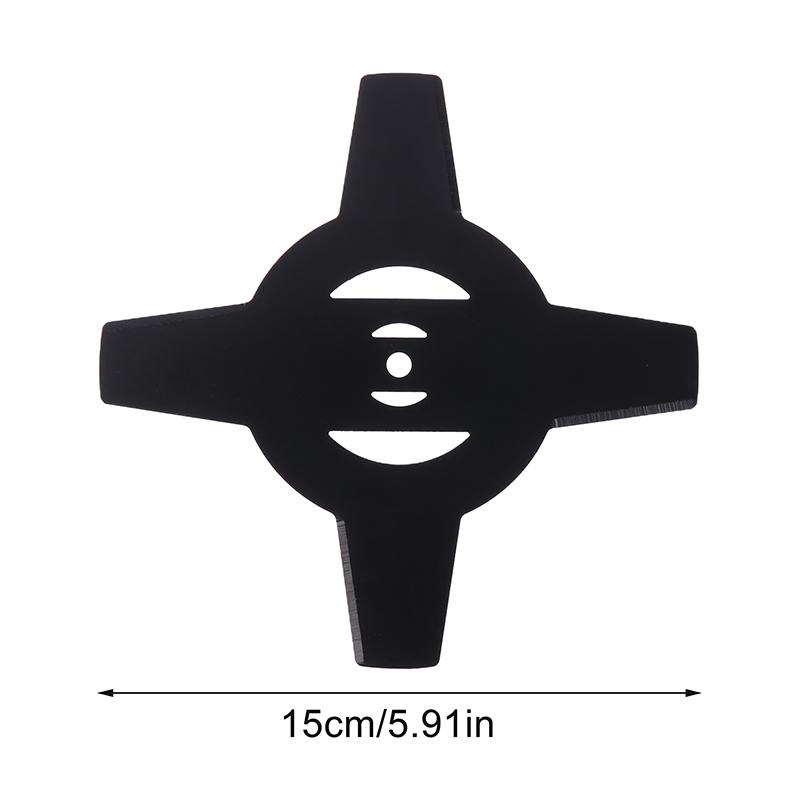 Universal 150Mm Metal Grass String Trimmer Brushcutter Head Blades 4T For Electric Lawn Mower Tool Accessories
