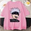 Anime T Shirt Funny Satoru Gojo Graphic Printed Short Sleeve Unisex Casual Personality Round Neck Loose Tees