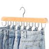 20-Hook Rotating Wooden Coat Rack & Hanger for Ties, Belts, Pants