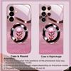 Luxury Peony Flower phone case s26 ultra case glass mobile phones for Samsung Galaxy S26 S25 S24 S23 S22 FE Ultra Plus
