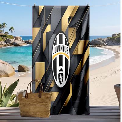 Juventus FC Printed Beach Towel Quick Dry Soft TowelPortable Large Rectangular Beach Blanket for Travel Swimming Pool