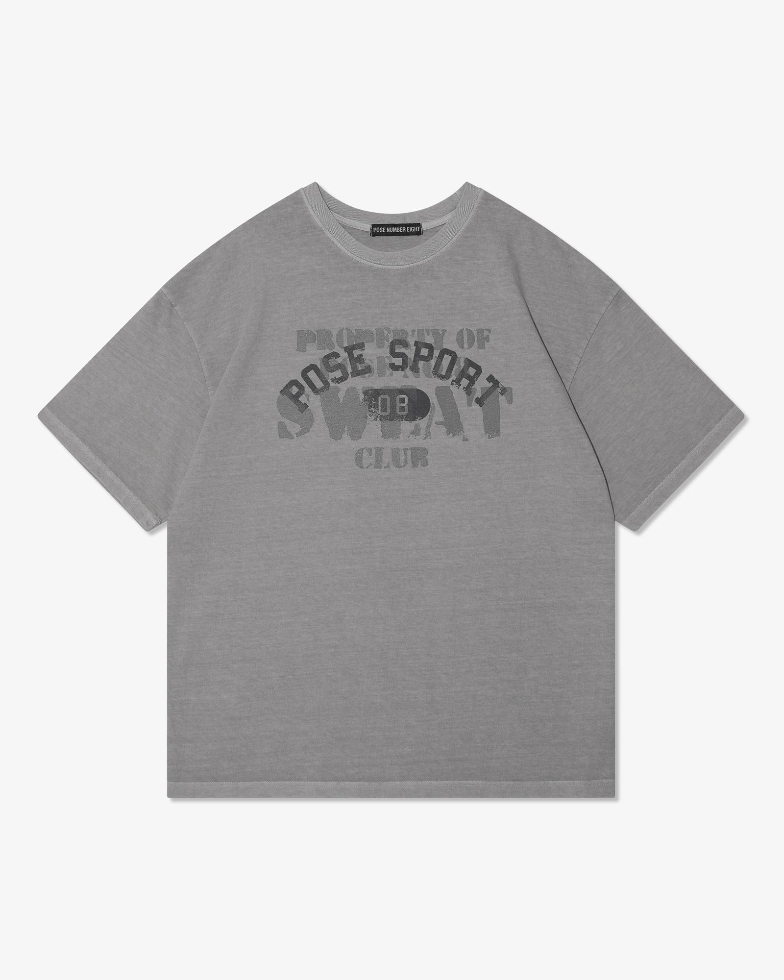 Pose Number Eight Overlay Print Tee (Grey) 1