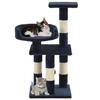 VidaXL Arbre à chat avec griffoirs en sisal 65 cm Bleu
