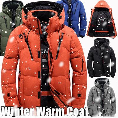 Winter Männer Ente Dicke Daunenjacke Schnee Parkas Mantel Warm Halten Daunenjacke Oberbekleidung