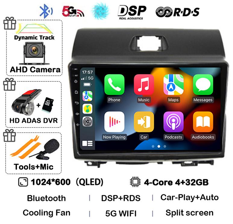 Android 14 Carpaly Auto Car Radio For KIA Ray 2011-2017 4G+WIFI GPS Navigation Video Multimedia Video Player Stereo 360 Camera