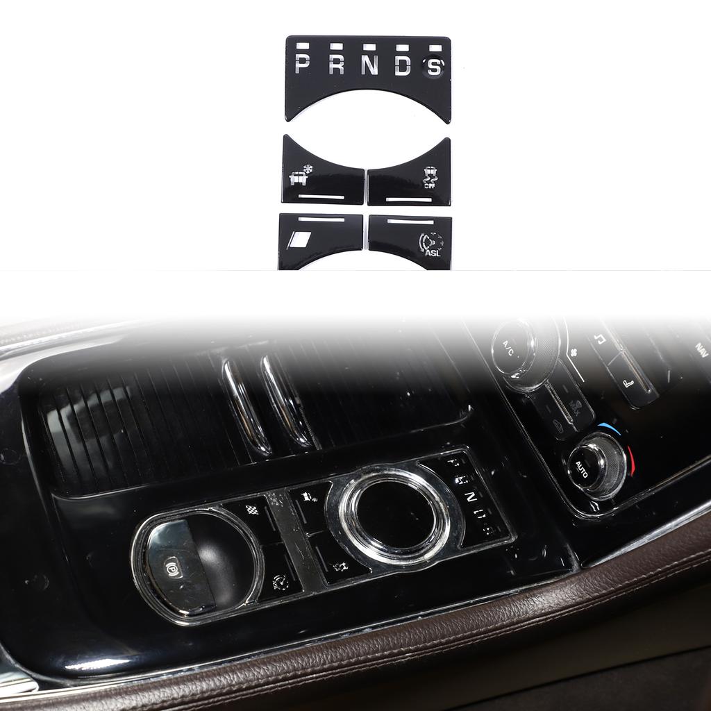 For Jaguar XF XJ 2008- Car AC Gear Switch Repair Decals aluminum alloy Button Stickers Car Accessories Interior