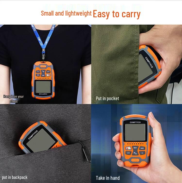 Three-in-One Network Optical Power Meter Tester AUA-MC7/M5: Mini Optical Wave Meter & Light Source Inspection (-70~+10dBm)