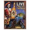 Segni Metallici in Latta Birre Captain Morgan Poster da Parete Targhe Segno Decorazione Pittura in Ferro Vintage per Garage Caffetteria Man Cave Club Bar
