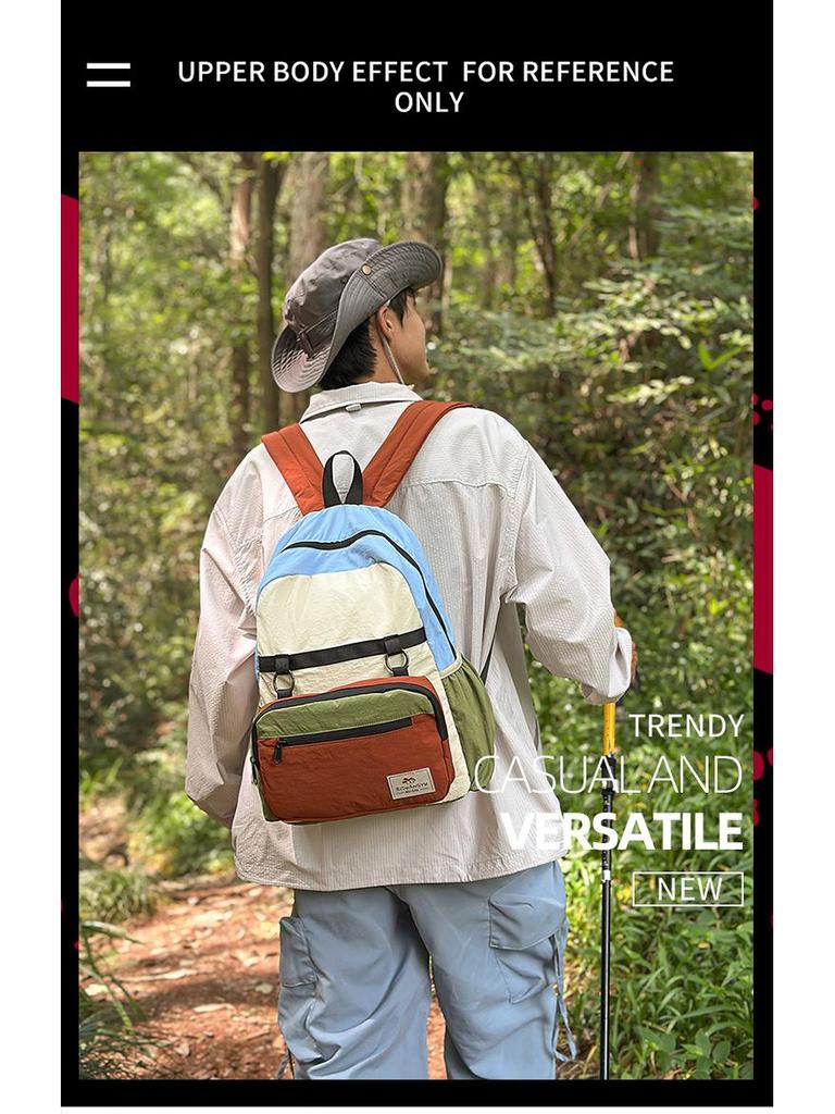 New Mountain Series Color Block Lightweight Sports Backpack - Breathable, Foldable & Ideal for Travel and Mountaineering