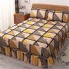 Saia de cama antiderrapante peça única capa de cama de casal simples lençol Simmons capa protetora universal cama