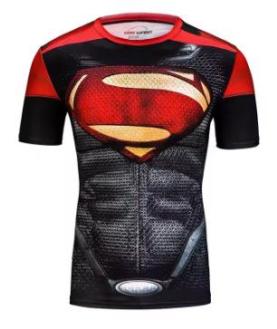 Men's Short Sleeve Sports T-Shirt Workout 3D Compression Quick Drying Training Men's Running Gym Fitness Top