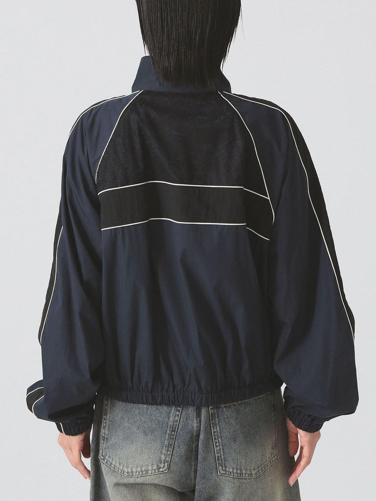 Ray Beams Women's Lace Track Jacket, Navy