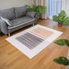 Dywan NOVO Strado nowoczesny do salonu delikatny beżowy wzór velvet Piaskowe Linie 120x170 cm