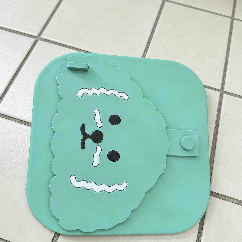Cute Dog Cartoon Silicone Drain Cover Odor Proof Insect Barrier for Bathrooms