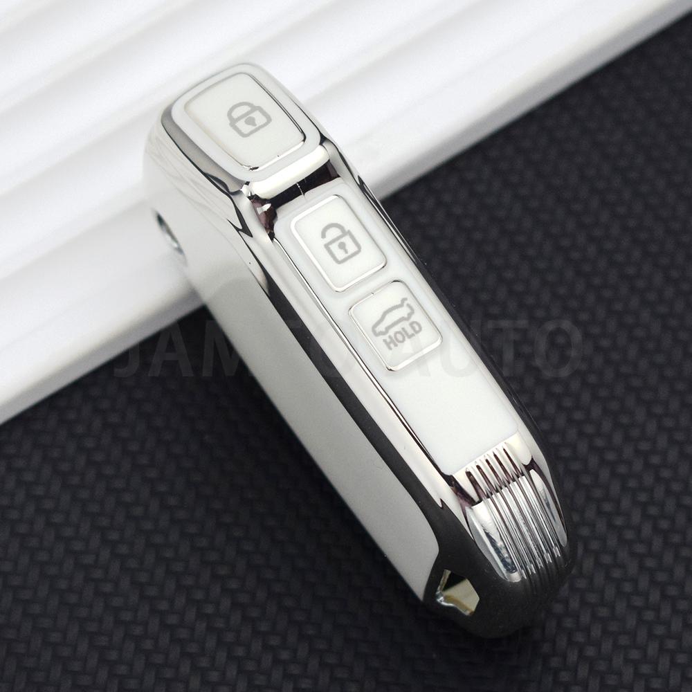 Tpu Car Key Case Cover For Kia K3/5 Cerato Seltos Sportage Kx5 Niro Forte Optima Soul Telluride Ceed Sorento Key Chain Protector