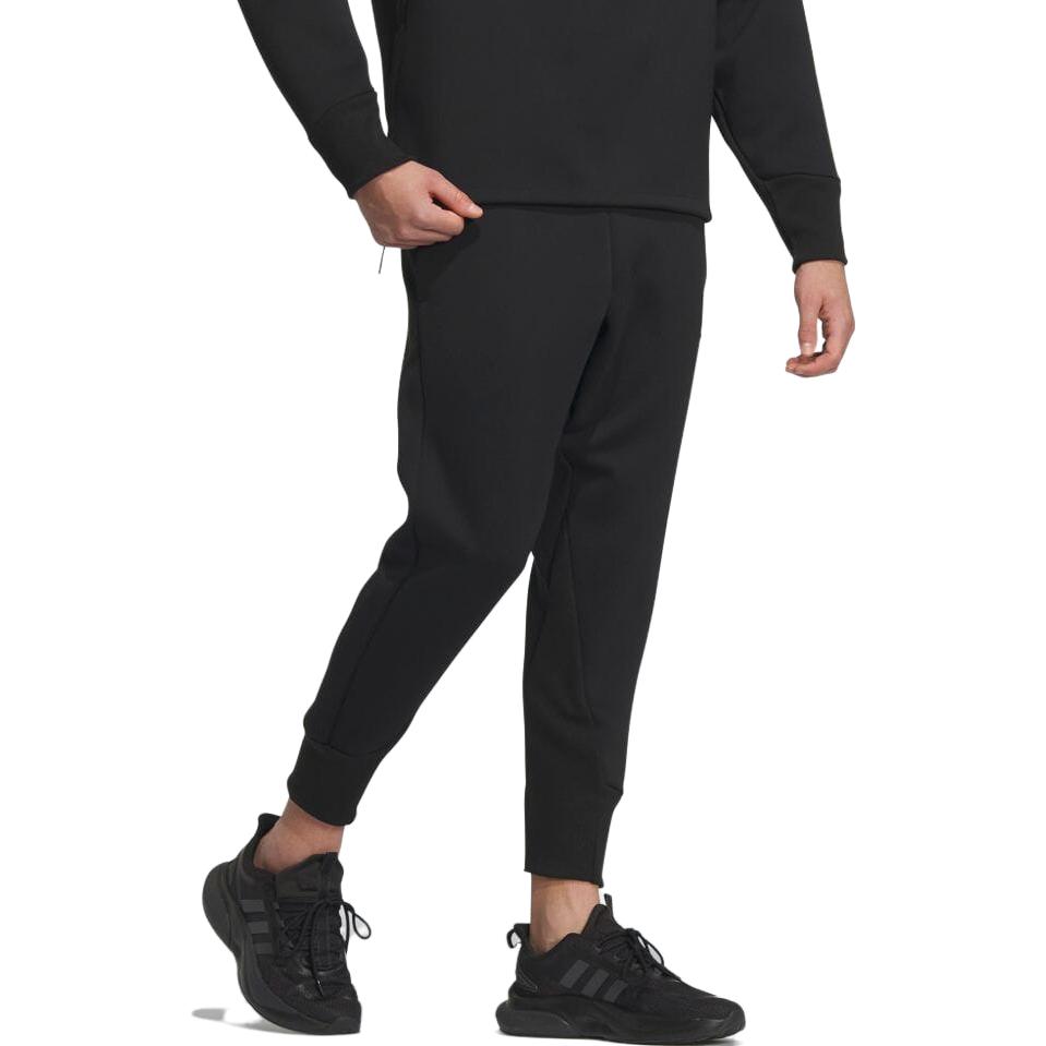 Adidas Authentic Healing Collection Knitted Sweatpants Men's Black Moderate Cuffed Pants IQ1379