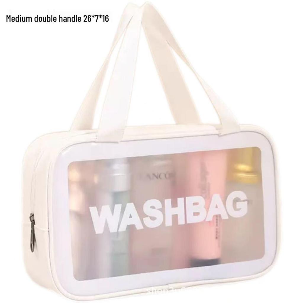 Luxury Double-Layer Women's Makeup Bag – Portable, Large Capacity, Waterproof Toiletry Case