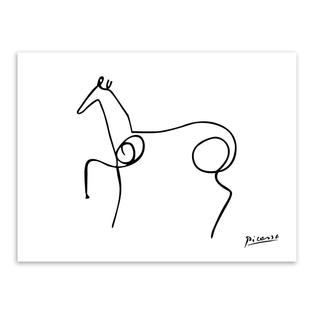 Nordic Minimalist Picasso Animals  Home Decor Nordic Canvas Painting Wall Art Figure Body Hand Posters and Print for Living Room No Frame