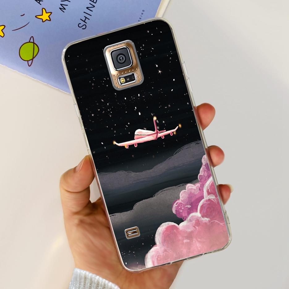 For Samsung Galaxy S5 Case G900F G900I G900M G900A G900T Cute Painted Cover Soft TPU Phone Case For Samsung S5 S 5 GalaxyS5 Bags