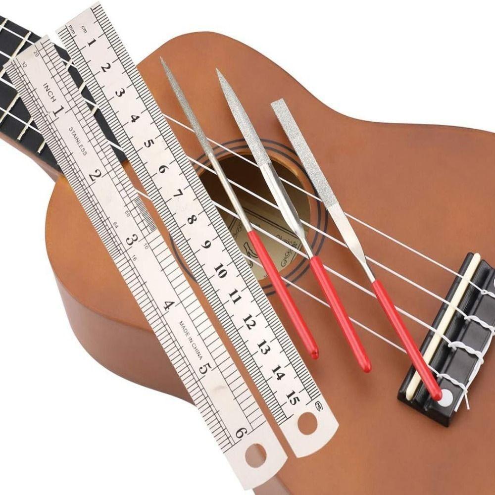 25pcs/set Professionals Guitar Maintenance Tools DIY Guitar Repairing Tool Kit  Cleaning Tool