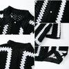 Men's Summer Vacation Vintage Knit Golf Beach Shirts Top Knitted Crochet Short Sleeve Shirts Casual Button Down Hollow Out Collared Shirt Tops for Men