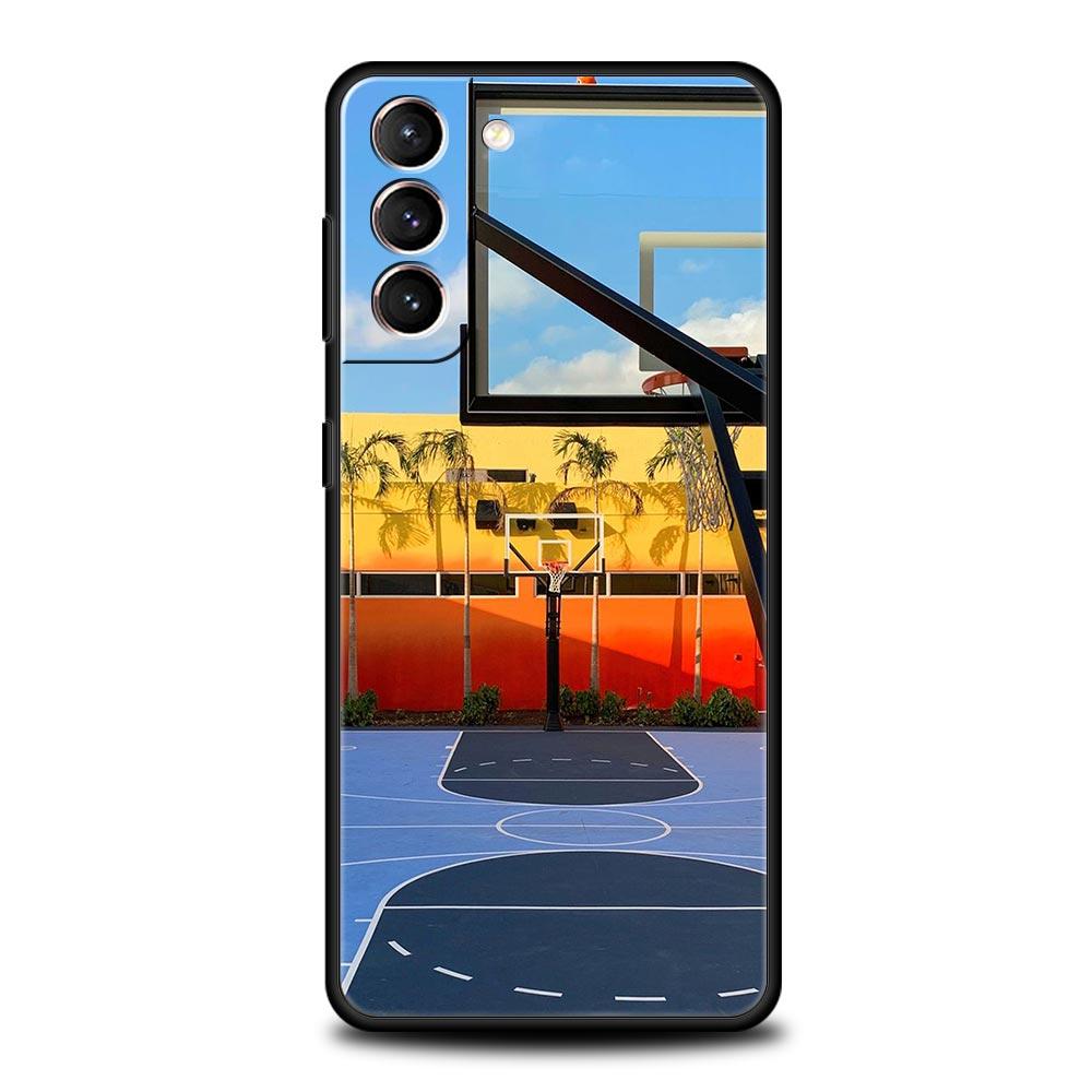 

Basketball Court Sports Phone Case For Samsung Galaxy S23 S24 Ultra S22 S21 S20 FE 5G S10 S10E S9 S8 Plus 20 Silicone Cover Samsung S21Ultra