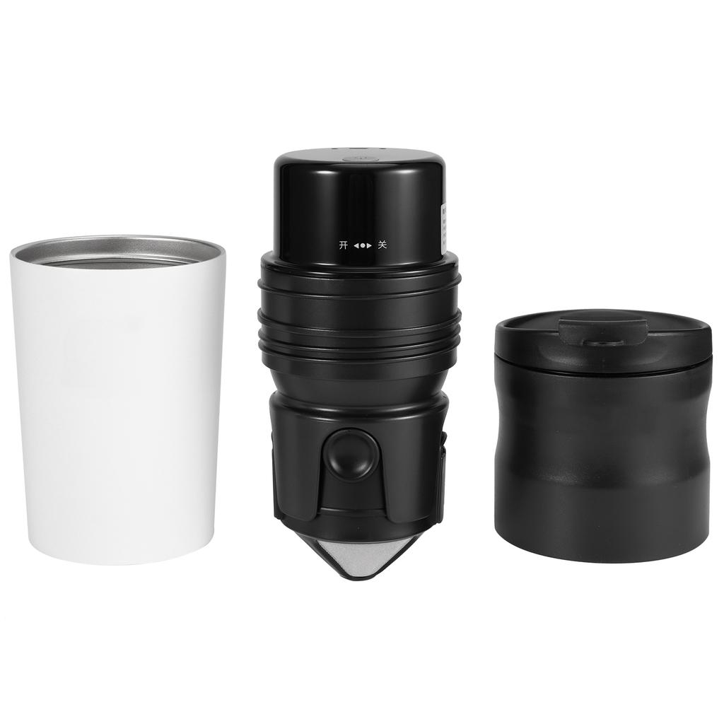 Stainless Steel Electric Coffee Grinder Mini Kitchen Grain Bean Mill Grinding Machine with USB