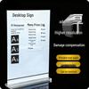 Acrylic Double-Sided A4/A5 Table Sign Display for Menus and Ads