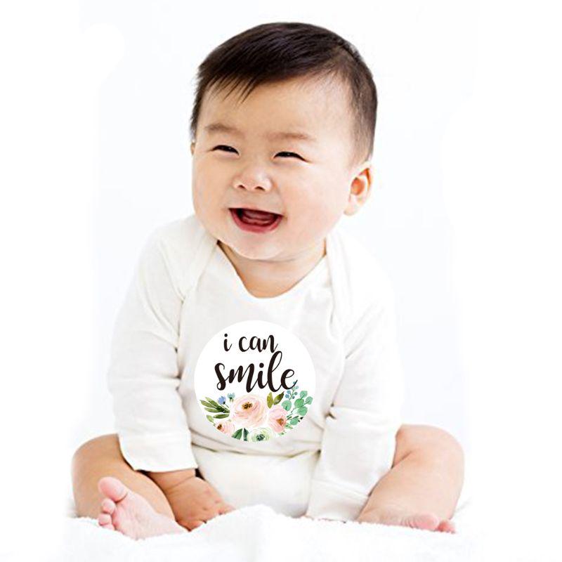12Pcs Baby Monthly Stickers and Milestone Stickers Neutral Baby First Year Month