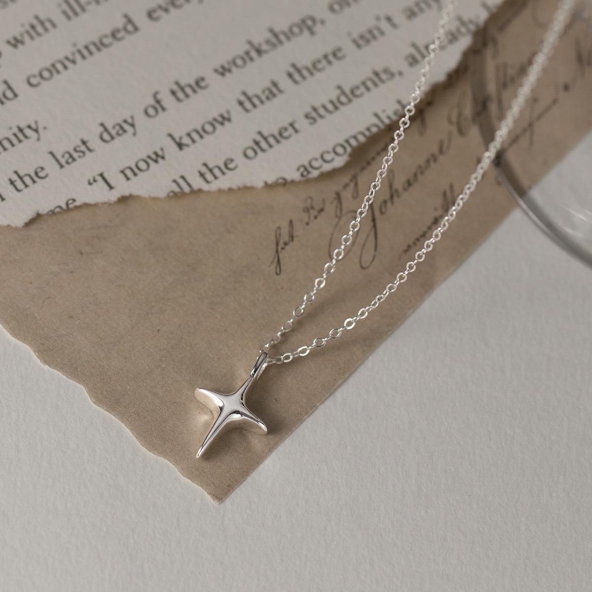 S925 Silver Necklaces For Women Simple Chain Fashion Minimalist Pendant Gold Star Necklaces Birthday Gift
