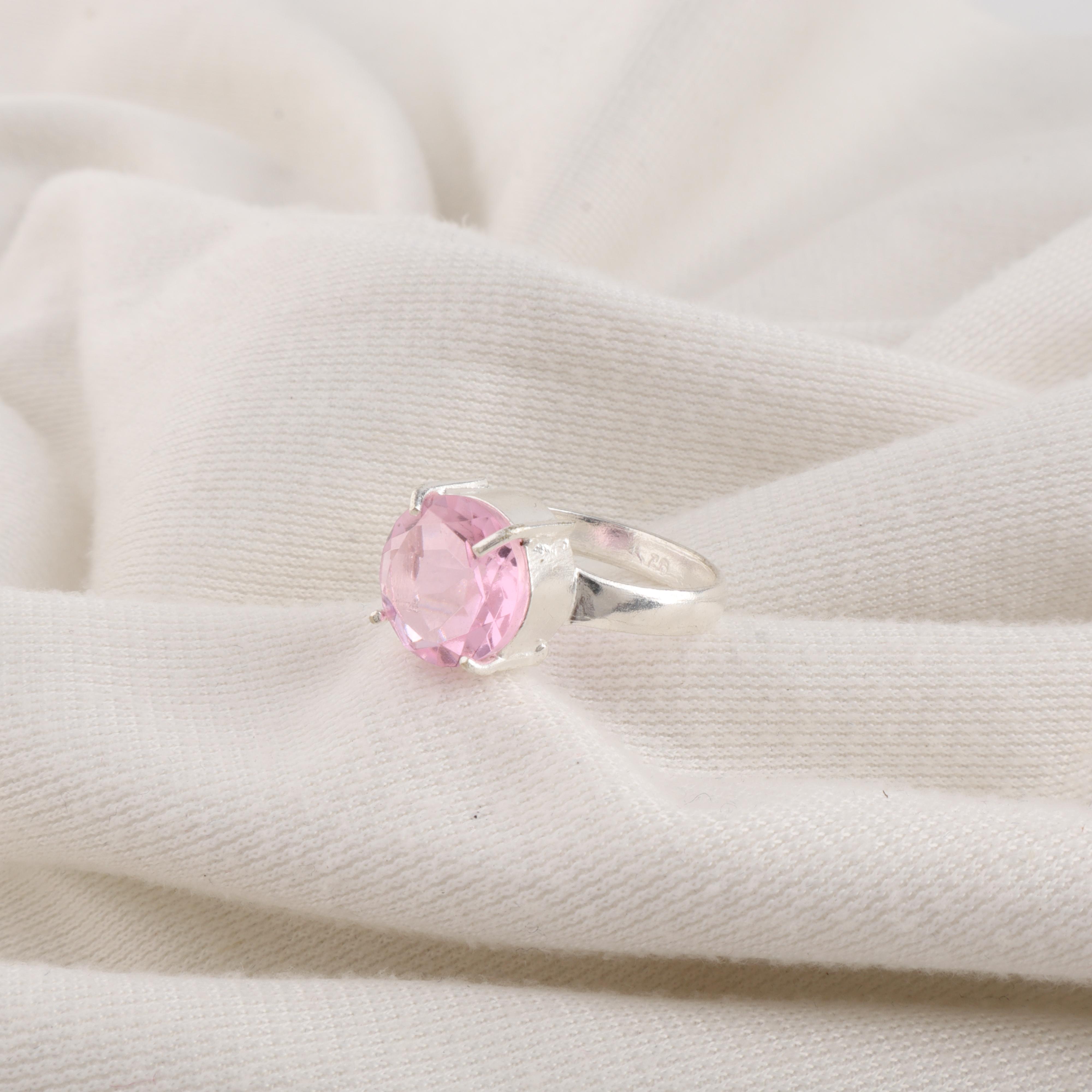 

Morganite Gemstone 925 Sterling Silver Handcrafted Women Ring For Gift RR-72-11 4