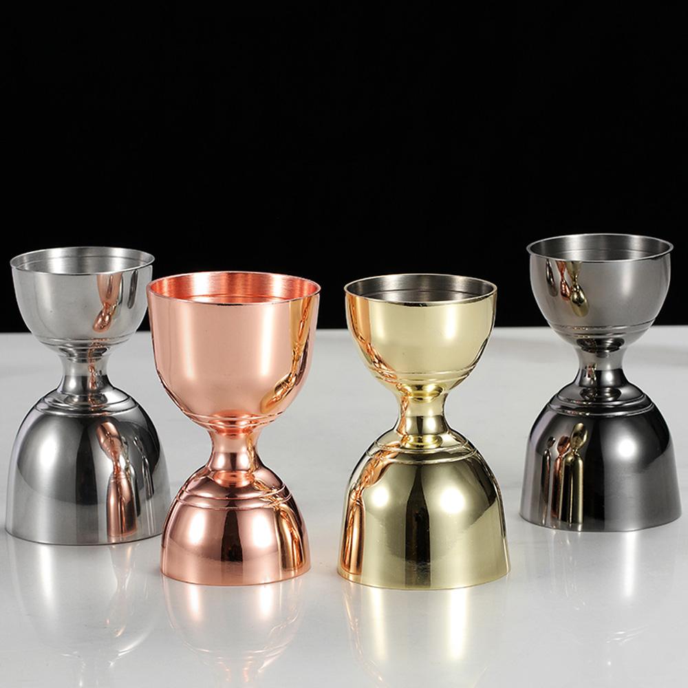 

30/60ml With Measurement Waist Stainless Steel Bell Cocktail Jigger Barware Bar Tool Measuring Cup серебряный