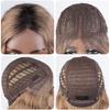Noble Synthetic Lace Front Wig Cosplay 30" Body Wavy Blond Wig Lace Front Wig For Women High Density Lace Wig Ombre Blonde Wig